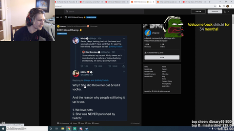 xQc : "Can Keem not be a degenerate for one day?"