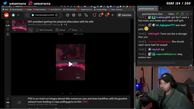 garytheproducer - GaryTheProducer praises ANDREW TATE, says he wouldn't hit NEVER hit a woman!
