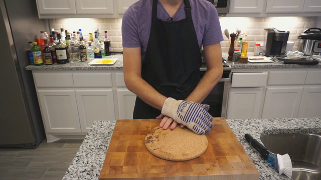 Giantwaffle carefully demonstrates his cooking expertise