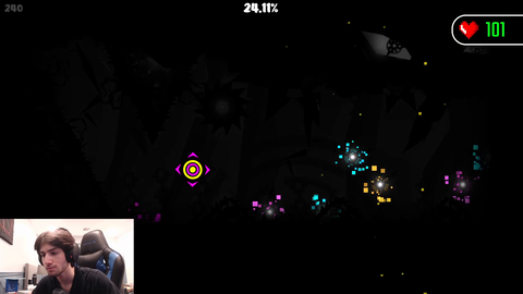 Geometry Dash streamer Doggie gets to 41% on "GRIEF", a level harder than anything a human has beaten in the game so far