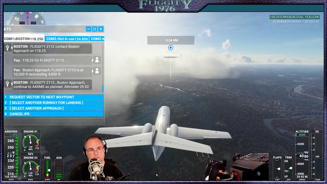 Drum Teacher streamer Fliggity1976 beatboxes to landing gear alarm in Flight Simulator 2020
