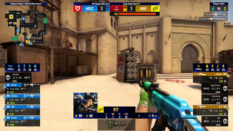 s1mple 1v4 AWP clutch