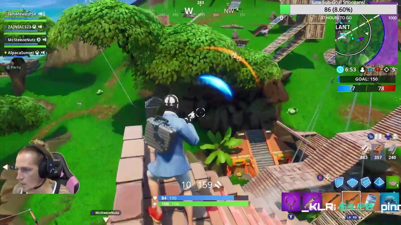 Jason Mewes (Jay from Jay and Silent Bob) sniping in Fortnite