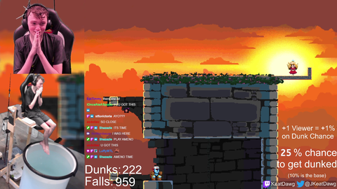 After 9 days & 222 dunks, KeatDawg finally beats Jump King. Warning: Loud