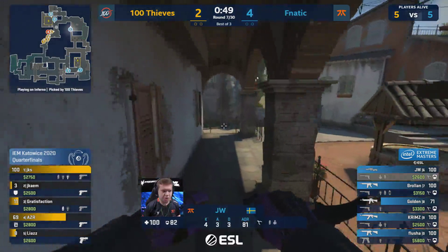 JW with a triple kill nade - Clip of ESL_CSGO