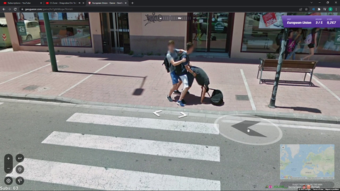 Streamer finds something interesting on geoguessr