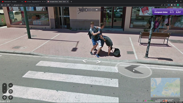 Streamer finds something interesting on geoguessr