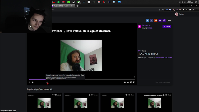 Forsen spitting some fax