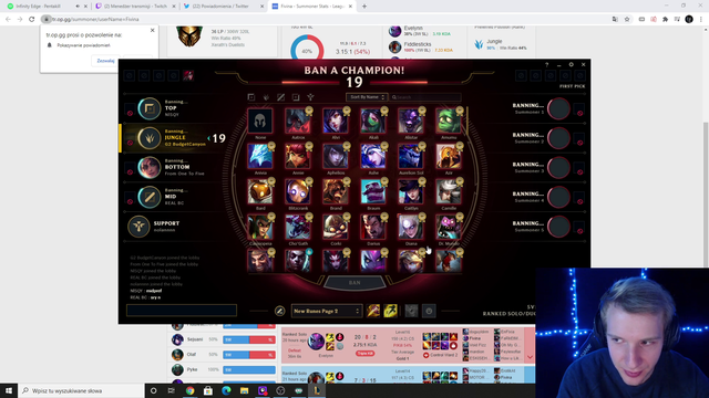 Jankos tries to ban someone's champion