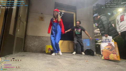 emily getting sturdy out in NY