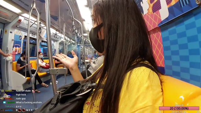 JustKeth pressed by boomer in Bangkok metro