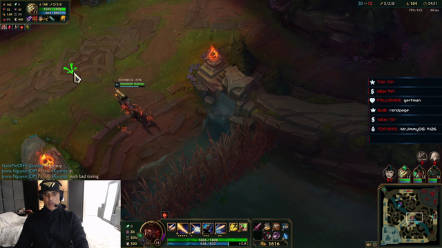 He got dookied by twitch chat after asking how to ping in a LoL match.
