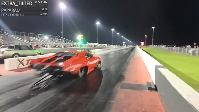 juiced street car vs. owner of XRP track's ProMod (almost 200mph in 3 seconds)