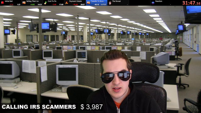 Kitboga. I could watch this guy all day.