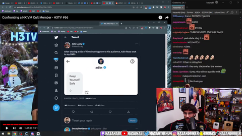 Adin Ross sends Jake Lucky a weird DM saying ''Keep yourself safe''