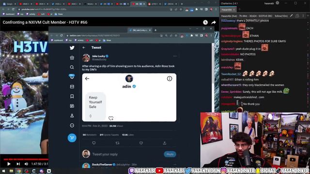 Adin Ross sends Jake Lucky a weird DM saying ''Keep yourself safe''