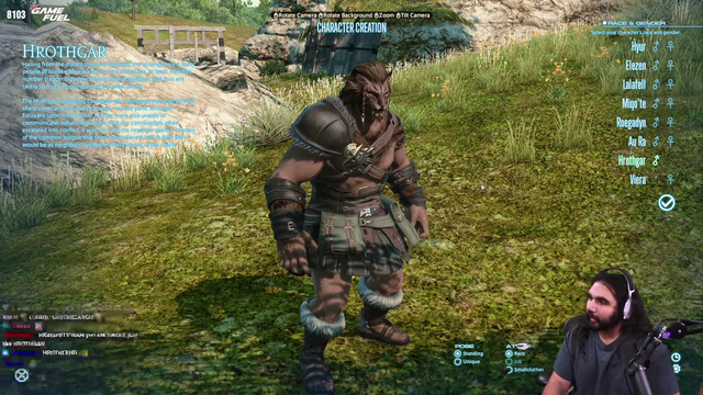 Esfand doesn't want to play a furry character