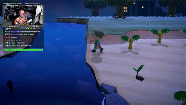 [ACNH] Streamers friend catches a rare fish that he needs and then releases it into the wild
