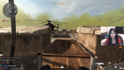 Daphs first time flying a helicopter goes well!