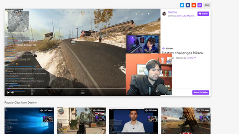 Hikaru reacts to Destiny's challenge