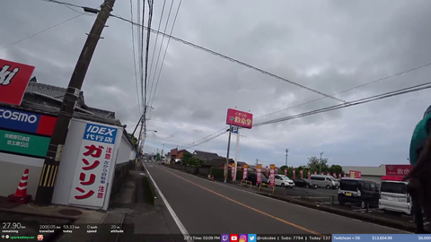 robcdee cycleathon reach 2000km cycling through Japan.