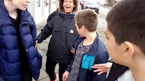 Kid in Iceland pulls a gun on Ice