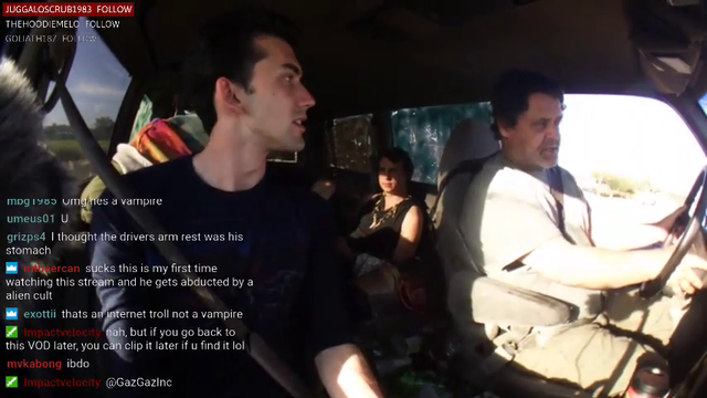 Guy hitchhiking America catches a ride with some interesting people monkaS