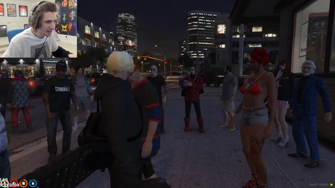 XQC gets a crowd hyped up