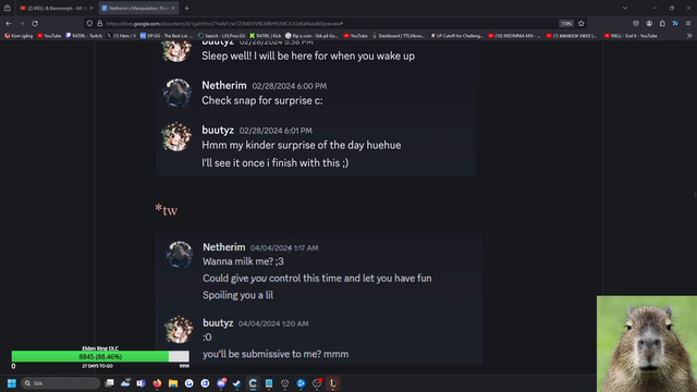 "wanna milk me?" - 55 page google doc on a league vtuber being a sociopath and manipulative to his female viewers