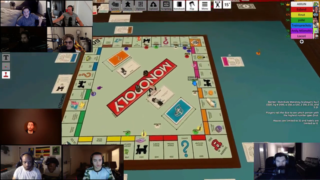 trainwrecks tries to host monopoly