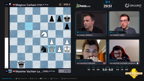 Magnus has been getting coached by the Botez sisters off-stream