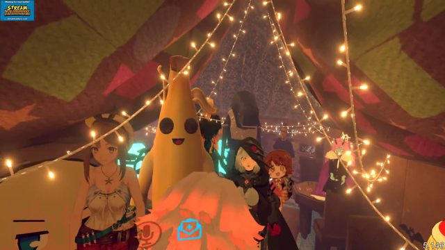 Sodapoppin's friend visits the Project 30 WOW raid party in VRChat