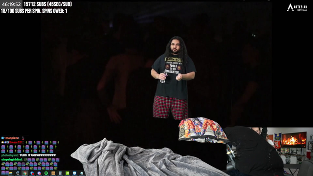 Esfand Popping Pills at Daft Punk Rave