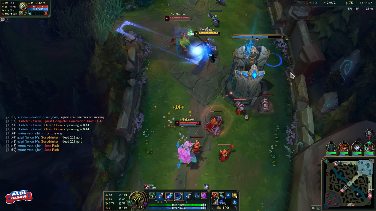 Insane challenger 2v1 Veigar outplay