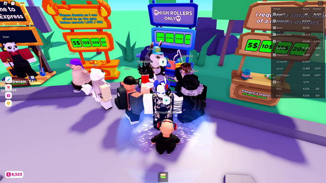 Dizzy runs into slicker on roblox