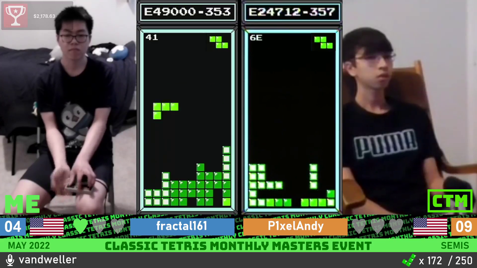 Double F Sets a New World Record in Classic Tetris Tournament
