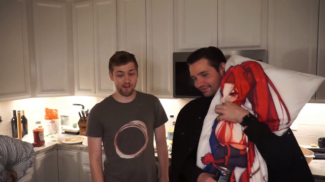Chance with his Step dad, Crumpet, in the cooking stream