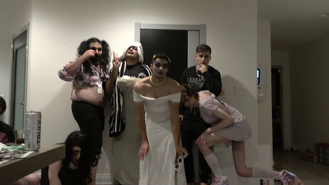 Streetside prostitute shows up to slumber party