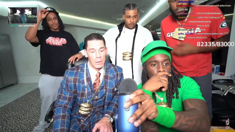John Cena gives a motivational speech on Kai Cenat’s livestream