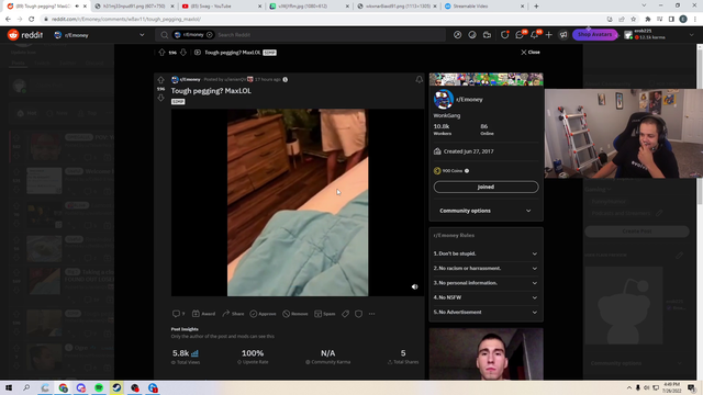Erobb realizes something about the edited photo of his leg