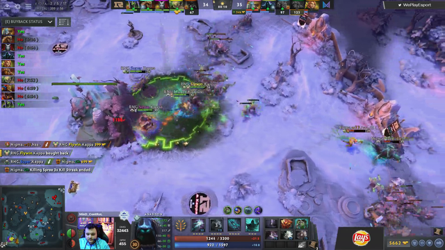 Nigma vs RNG (Dota Minor): 80 minute game exciting final moments
