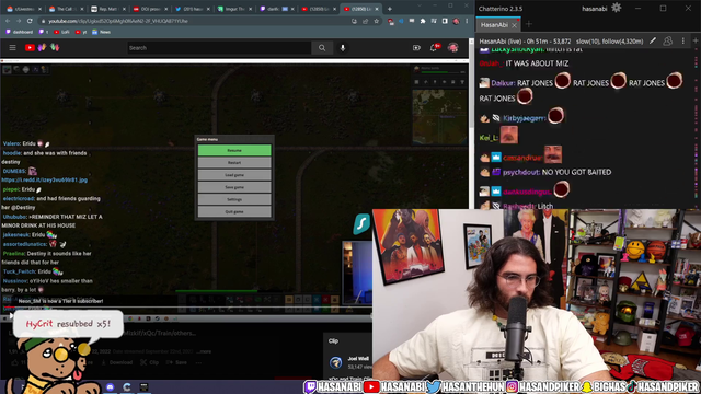 Mitch gets exposed about hasan clout chasing claims