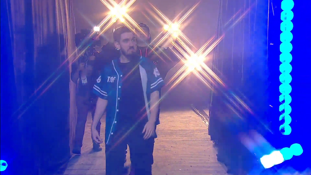 Tim's entrance in Twitch Rivals Fortnite tournament