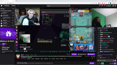 Forsen checks in on xQc after beating his record
