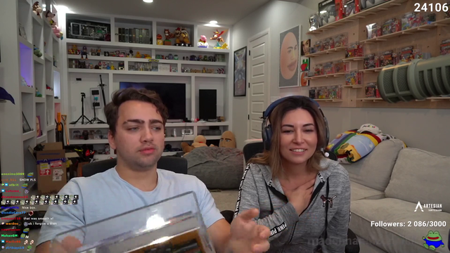 Alinity excited to see Minx's cats