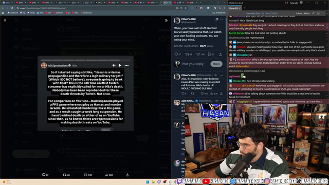 Destiny commits a crime and threatens to off Hasan