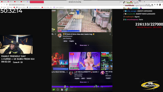 Kai not happy with seeing body painting being allowed on Twitch