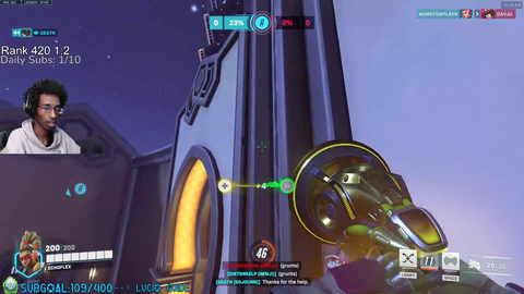 Streamer finds LOGIC while playing Overwatch