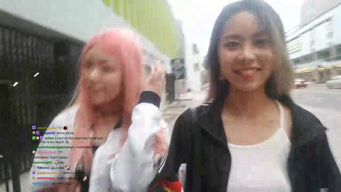 Asian girl seeing a black guy