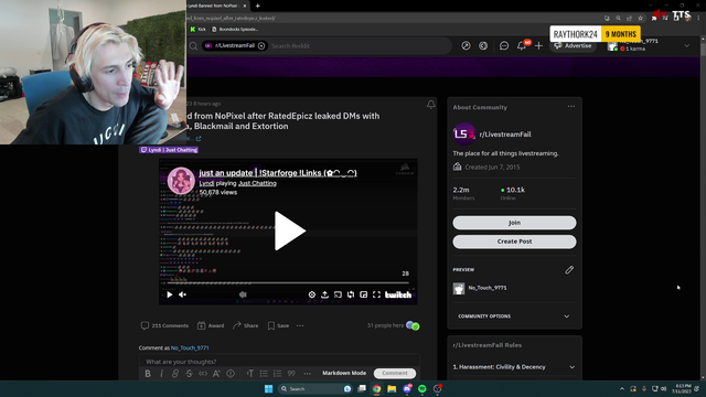 xQc on the 'Slay Queen' Community